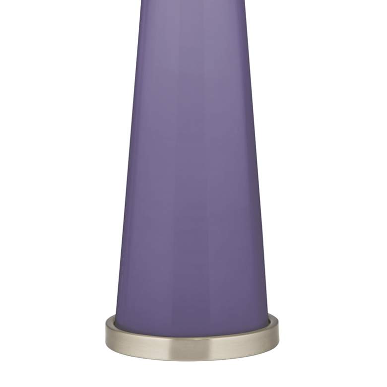 Image 3 Color Plus Peggy 29 3/4" Modern Purple Haze Glass Table Lamp more views