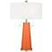 Color Plus Peggy 29 3/4" Nectarine Orange Glass Table Lamp