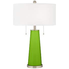 Image1 of Color Plus Peggy 29 3/4" Neon Green Glass Table Lamp