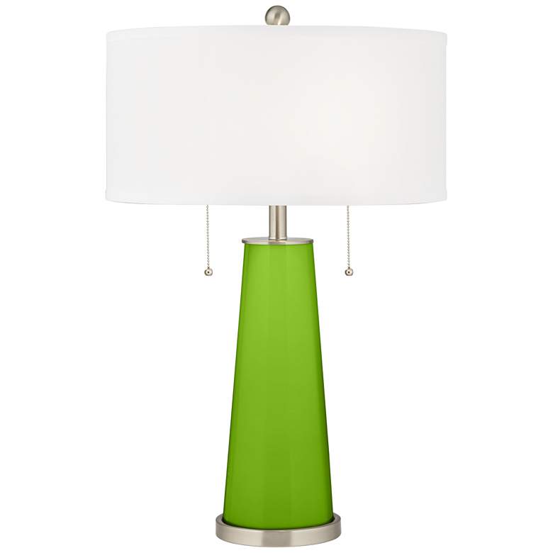 Image 1 Color Plus Peggy 29 3/4 inch Neon Green Glass Table Lamp