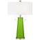 Color Plus Peggy 29 3/4" Neon Green Glass Table Lamp