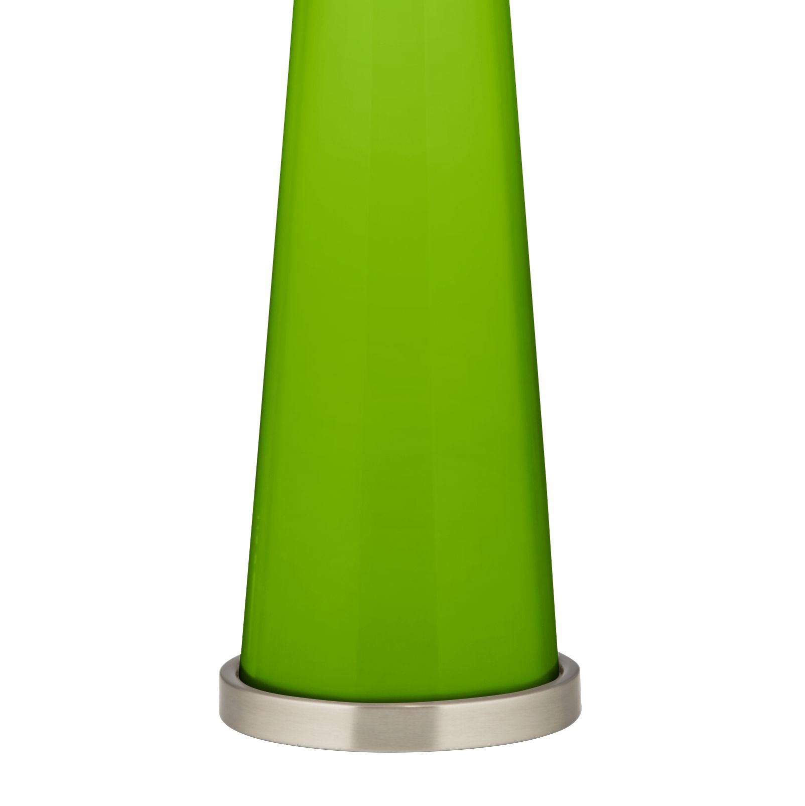 Image 3 Color Plus Peggy 29 3/4" Neon Green Glass Table Lamp more views