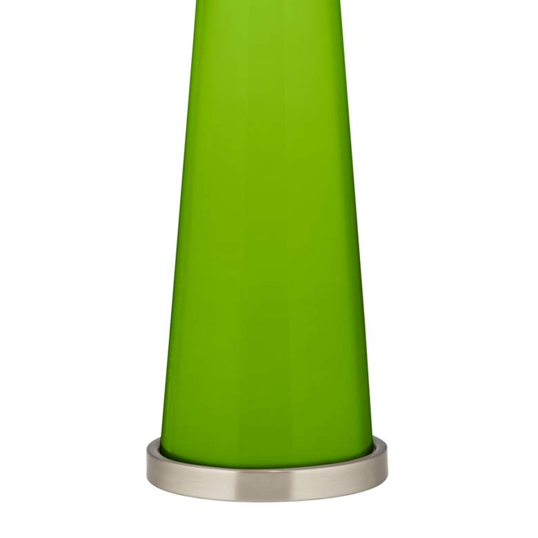 Image 3 Color Plus Peggy 29 3/4" Neon Green Glass Table Lamp more views