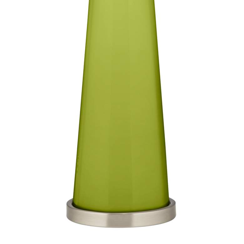 Image 3 Color Plus Peggy 29 3/4" Parakeet Green Glass Table Lamp more views