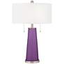 Color Plus Peggy 29 3/4" Passionate Purple Glass Table Lamp