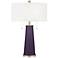 Color Plus Peggy 29 3/4" Quixotic Plum Purple Glass Table Lamp