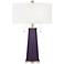 Color Plus Peggy 29 3/4" Quixotic Plum Purple Glass Table Lamp