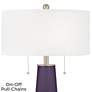 Thumbnail2 of Color Plus Peggy 29 3/4" Quixotic Plum Purple Glass Table Lamp more views