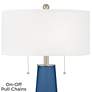 2_Color Plus Peggy 29 3/4" Regatta Blue Glass Table Lamp more views