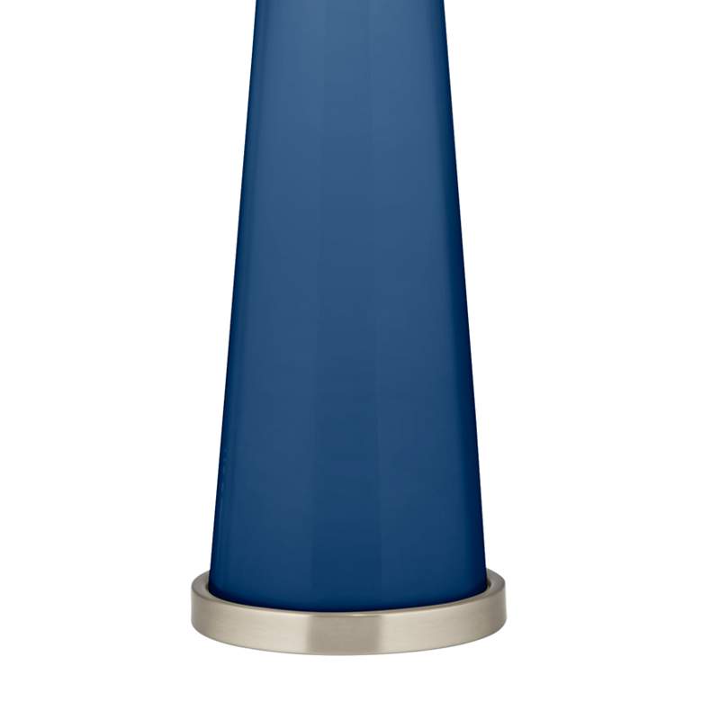 Image 3 Color Plus Peggy 29 3/4" Regatta Blue Glass Table Lamp more views