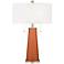 Color Plus Peggy 29 3/4" Robust Orange Glass Table Lamp