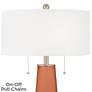 2_Color Plus Peggy 29 3/4" Robust Orange Glass Table Lamp more views