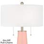 Color Plus Peggy 29 3/4" Rose Pink Glass Table Lamp