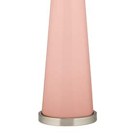 Image3 of Color Plus Peggy 29 3/4" Rose Pink Glass Table Lamp more views