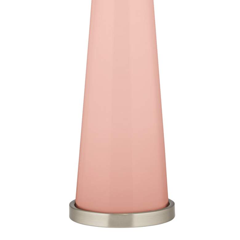 Image 3 Color Plus Peggy 29 3/4" Rose Pink Glass Table Lamp more views