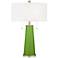 Color Plus Peggy 29 3/4" Rosemary Green Glass Table Lamp