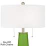 2_Color Plus Peggy 29 3/4" Rosemary Green Glass Table Lamp more views