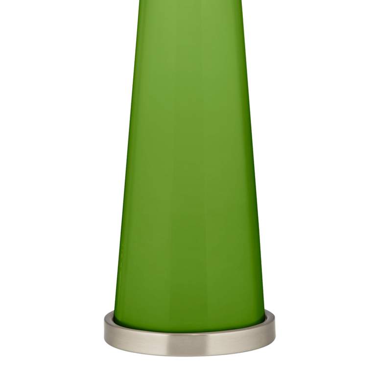 Image 3 Color Plus Peggy 29 3/4" Rosemary Green Glass Table Lamp more views