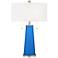 Color Plus Peggy 29 3/4" Royal Blue Glass Table Lamp