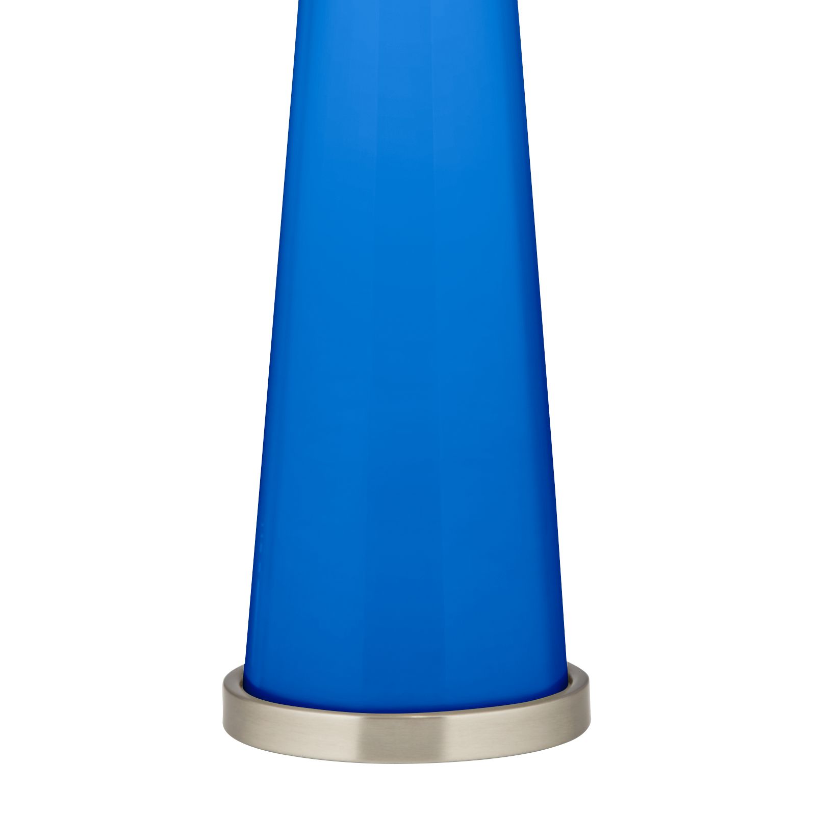 Image 3 Color Plus Peggy 29 3/4" Royal Blue Glass Table Lamp more views