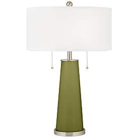 Image1 of Color Plus Peggy 29 3/4" Rural Green Glass Table Lamp