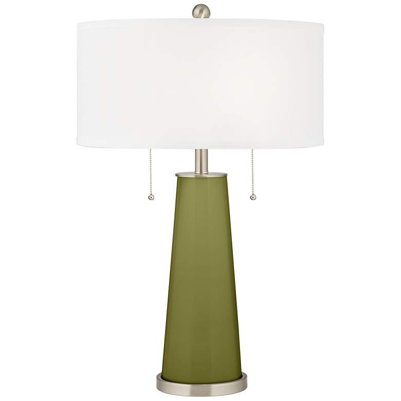 Image 1 Color Plus Peggy 29 3/4" Rural Green Glass Table Lamp