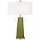 Color Plus Peggy 29 3/4" Rural Green Glass Table Lamp