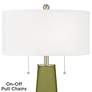 Color Plus Peggy 29 3/4" Rural Green Glass Table Lamp