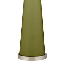 Image3 of Color Plus Peggy 29 3/4" Rural Green Glass Table Lamp more views