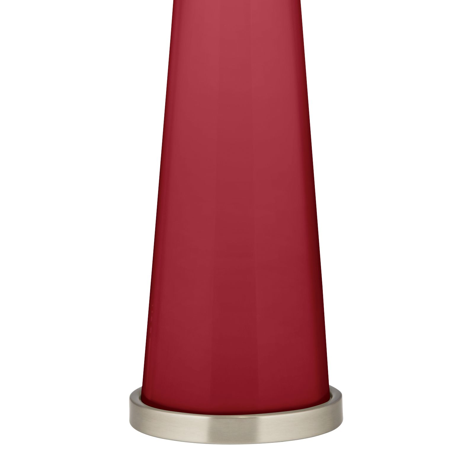 Image 3 Color Plus Peggy 29 3/4" Samba Red Glass Table Lamp more views