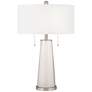 Color Plus Peggy 29 3/4" Smart White Glass Table Lamp