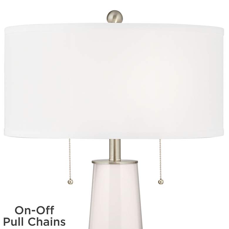 Image 2 Color Plus Peggy 29 3/4" Smart White Glass Table Lamp more views