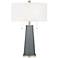 Color Plus Peggy 29 3/4" Software Gray Glass Table Lamp