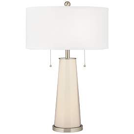 Image1 of Color Plus Peggy 29 3/4" Steamed Milk White Glass Table Lamp