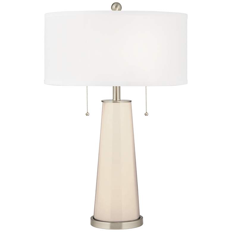 Image 1 Color Plus Peggy 29 3/4" Steamed Milk White Glass Table Lamp