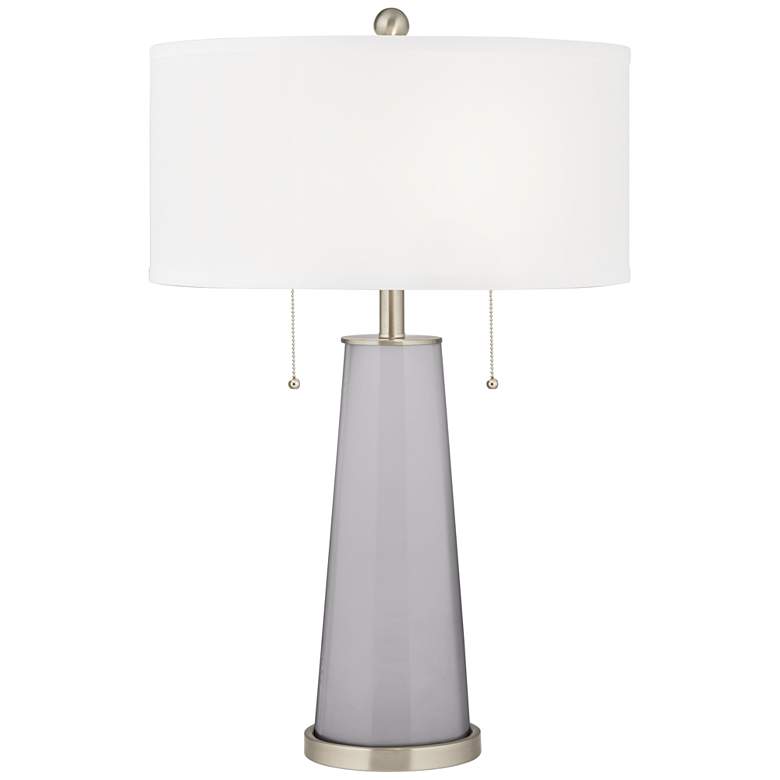 Image 1 Color Plus Peggy 29 3/4" Swanky Gray Glass Table Lamp