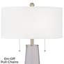 2_Color Plus Peggy 29 3/4" Swanky Gray Glass Table Lamp more views