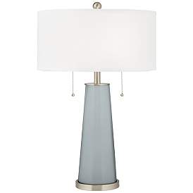 Image1 of Color Plus Peggy 29 3/4" Uncertain Gray Glass Table Lamp