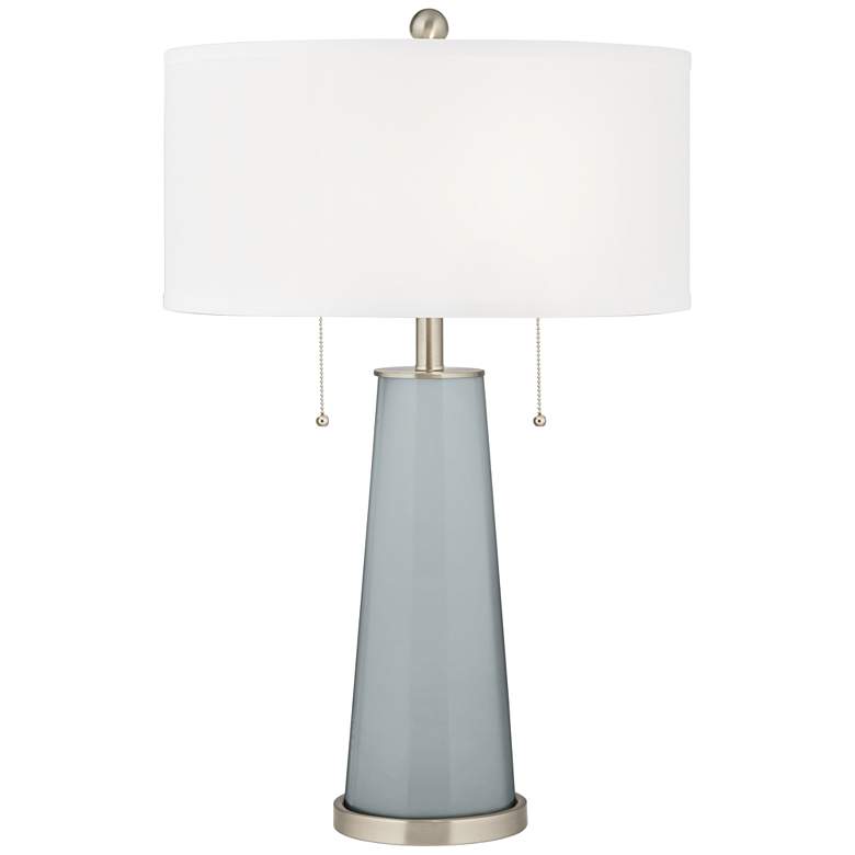 Image 1 Color Plus Peggy 29 3/4 inch Uncertain Gray Glass Table Lamp