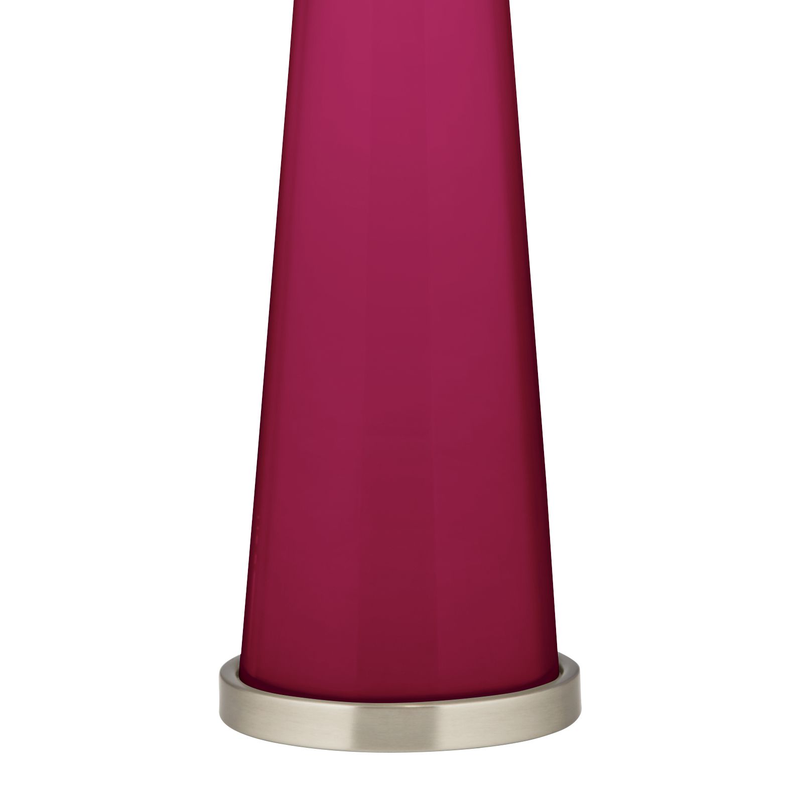 Image 3 Color Plus Peggy 29 3/4" Vivacious Pink Glass Table Lamp more views