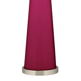 Image3 of Color Plus Peggy 29 3/4" Vivacious Red Glass Table Lamp more views