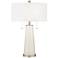 Color Plus Peggy 29 3/4" West Highland White Glass Table Lamp