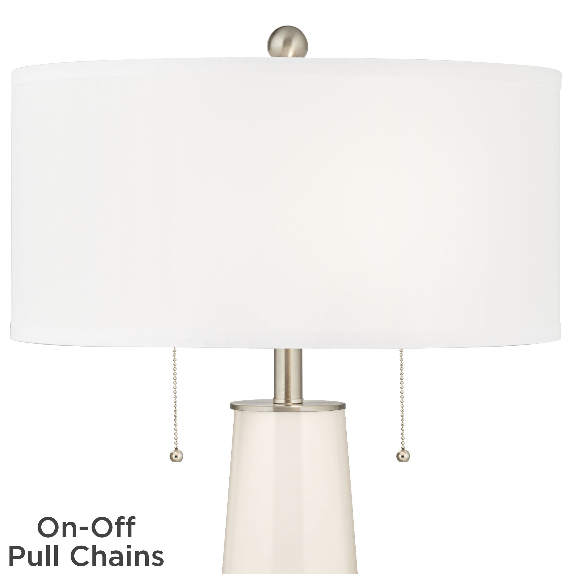 Image 2 Color Plus Peggy 29 3/4" West Highland White Glass Table Lamp more views