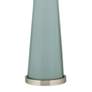 Color Plus Peggy 29 3/4" White Shade and Aqua-Sphere Blue Table Lamp