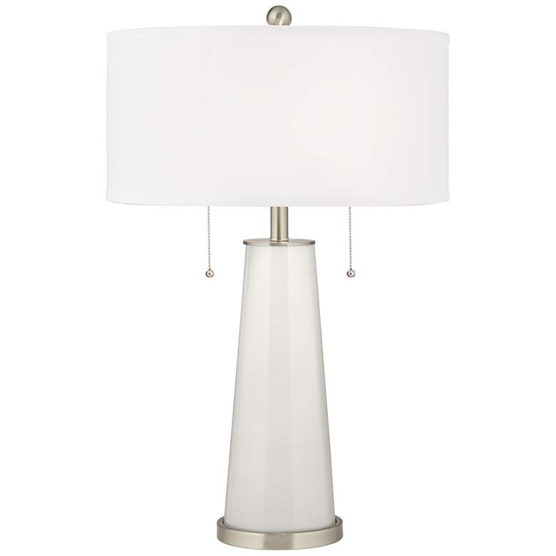 Image 1 Color Plus Peggy 29 3/4" Winter White Glass Table Lamp