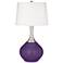 Color Plus Spencer 31" Acai Purple Modern Table Lamp
