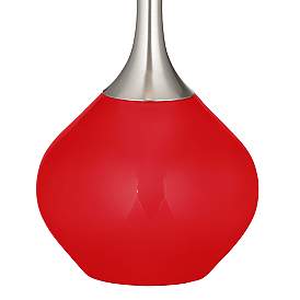 Image3 of Color Plus Spencer 31" Black Metal Shade and Bright Red Table Lamp more views
