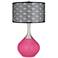 Color Plus Spencer 31" Black Shade with Blossom Pink Modern Table Lamp