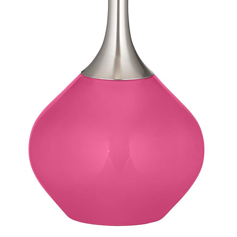 Image 3 Color Plus Spencer 31 inch Black Shade with Blossom Pink Modern Table Lamp more views