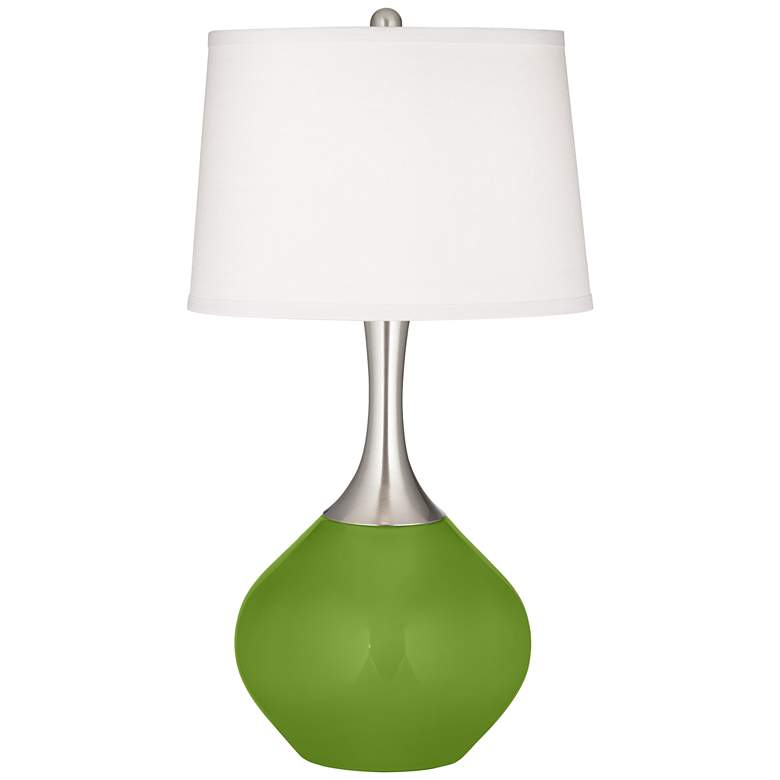 Image 2 Color Plus Spencer 31 inch Gecko Green Table Lamp
